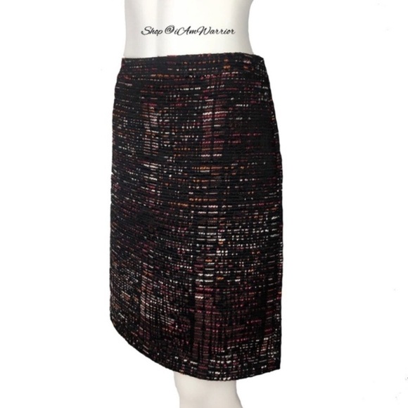Loft textured multicolored tweed black pencil skirt *shop@iamwarrior - Picture 2 of 8